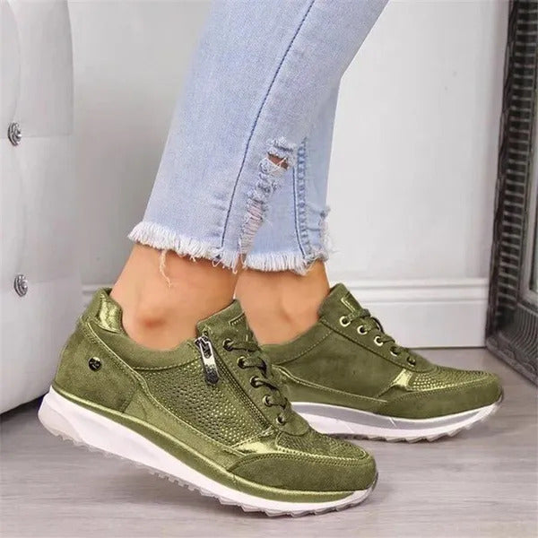 Alia™ – Zip Sneakers for Effortless Everyday Style