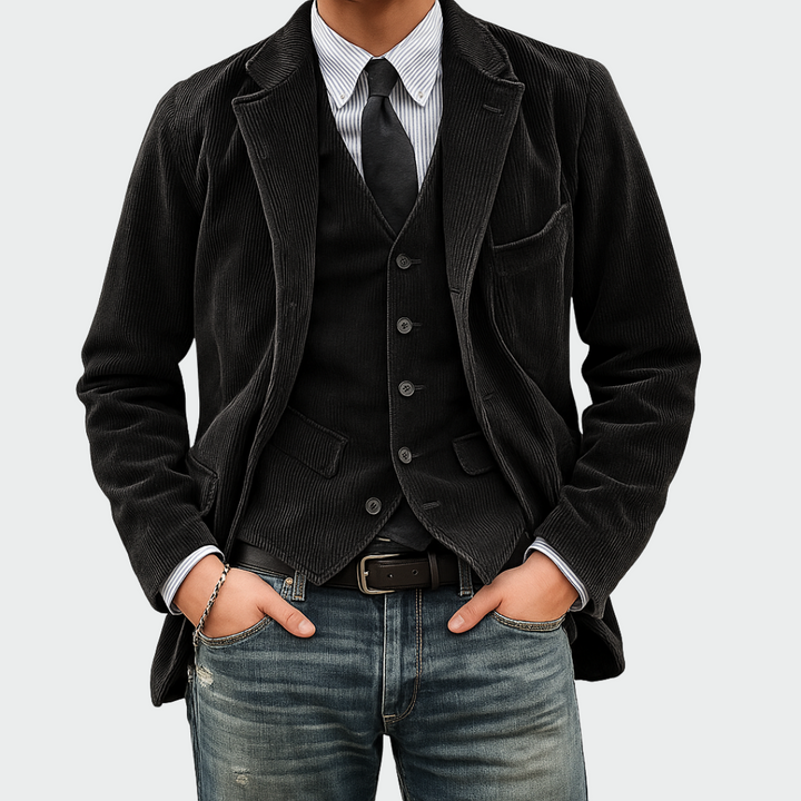 Tommy™ | 2-Piece Set: Blazer and Velvet Waistcoat
