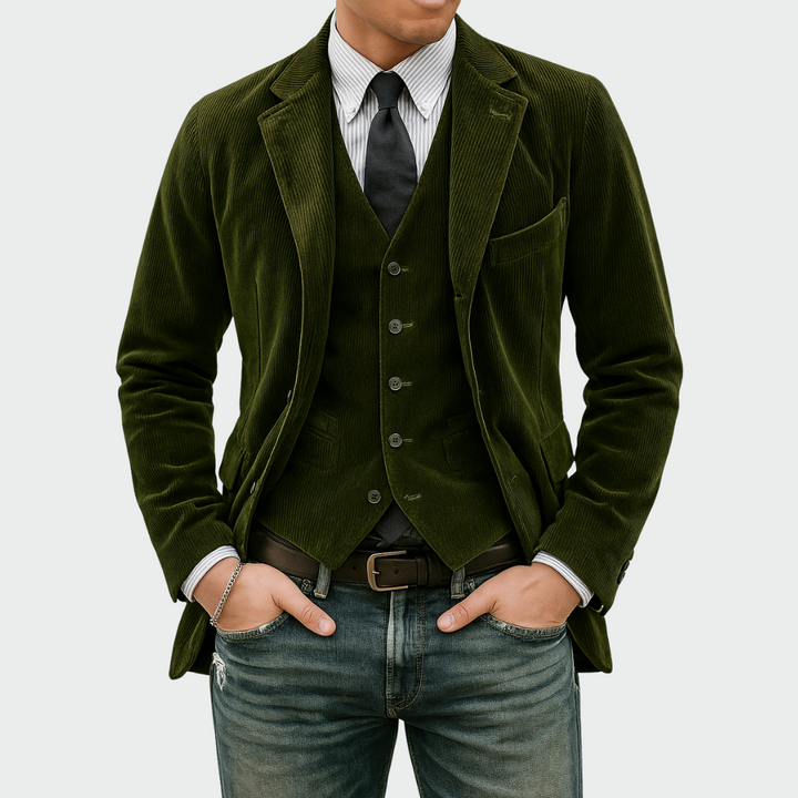 Tommy™ | 2-Piece Set: Blazer and Velvet Waistcoat