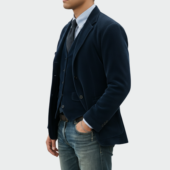 Tommy™ | 2-Piece Set: Blazer and Velvet Waistcoat