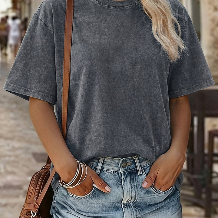 Emma™ Loose Fit Cotton T-Shirt – Soft & Breathable