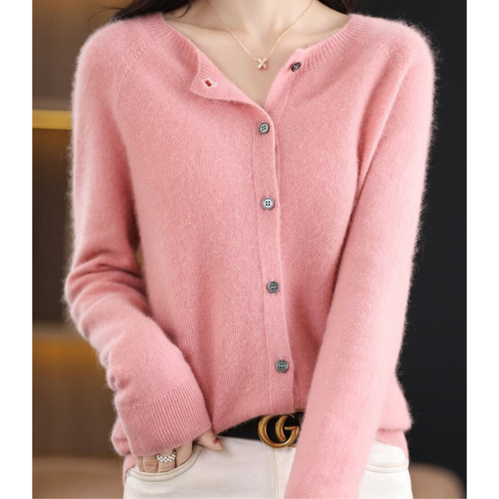 Victoria | Women's Crew-Neck Knitted Jumper in Pure Merino Wool