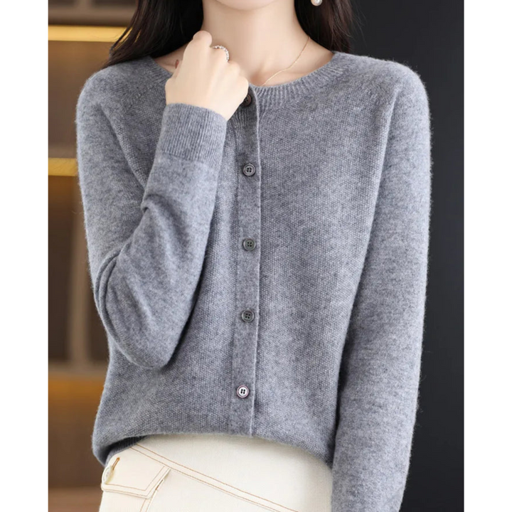 Victoria | Women's Crew-Neck Knitted Jumper in Pure Merino Wool