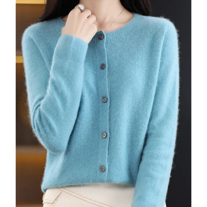 Victoria | Women's Crew-Neck Knitted Jumper in Pure Merino Wool