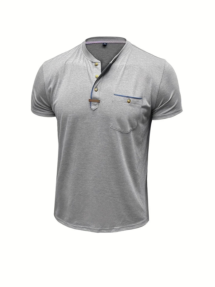 Slade | Classic Round Neck Pocket Shirt