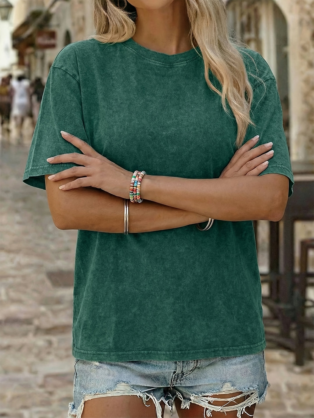 Emma™ Loose Fit Cotton T-Shirt – Soft & Breathable