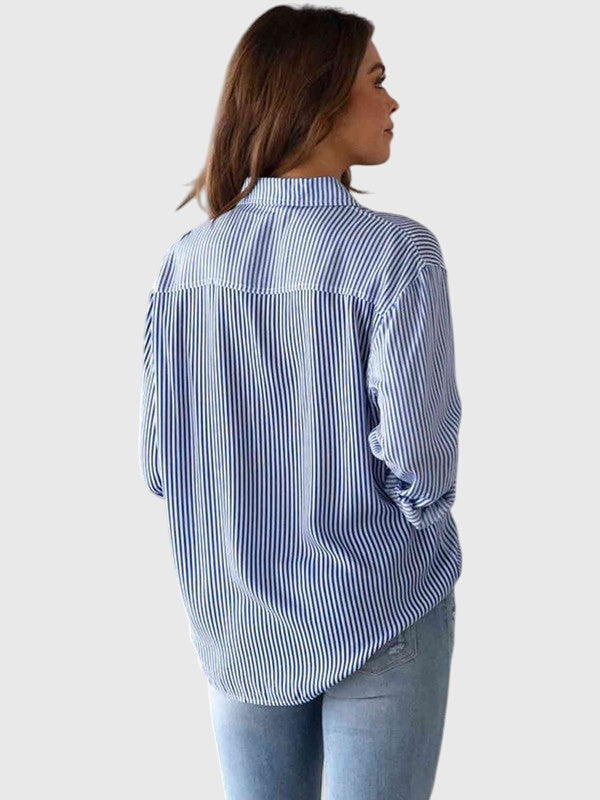 Victoria | Collared Shirt with Neck Detail