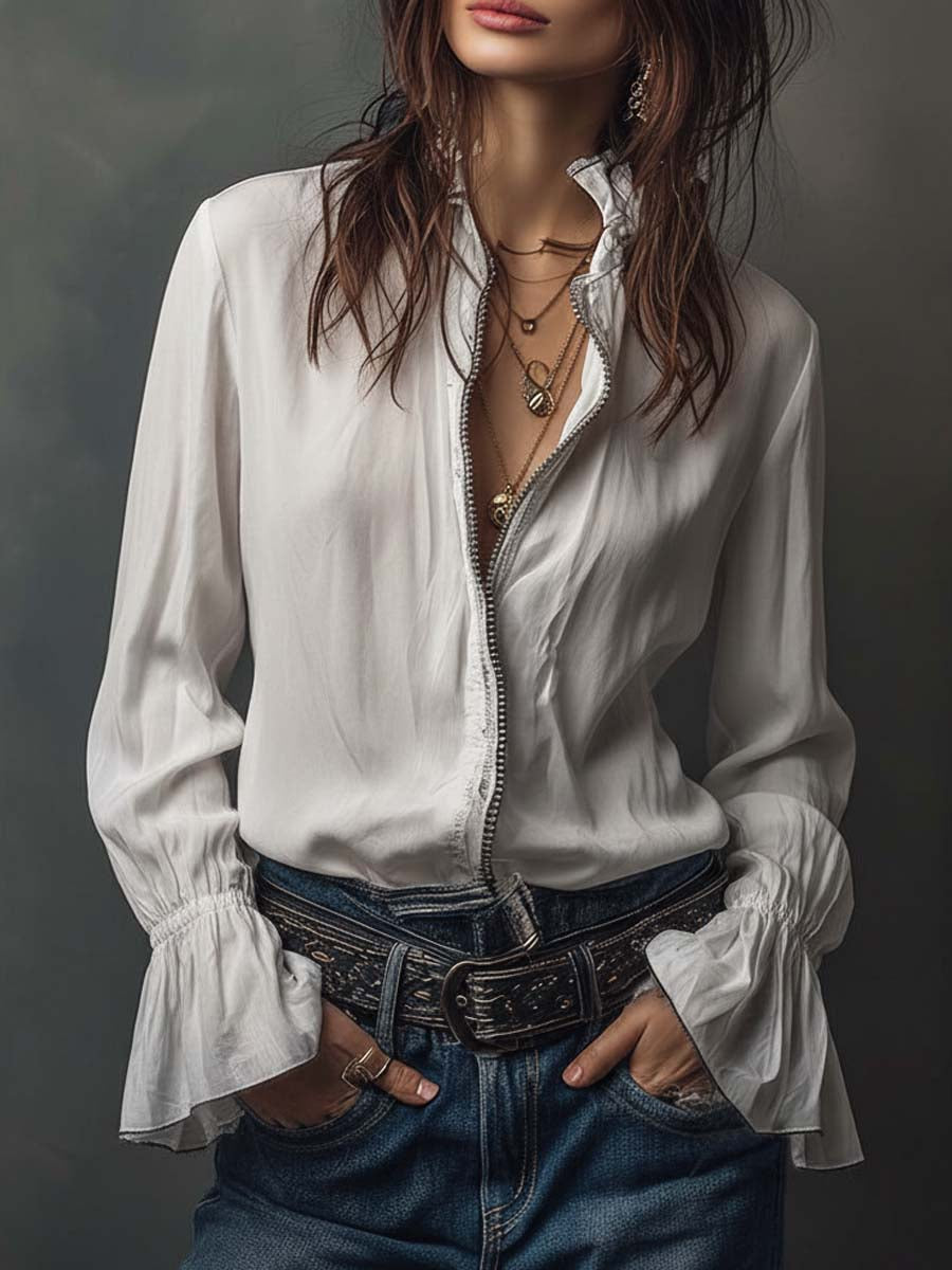 Federica | Long Vintage Velvet Jacket with Embroidery