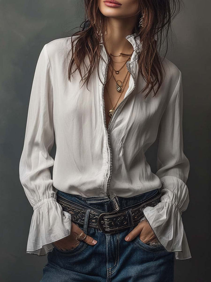 Federica | Long Vintage Velvet Jacket with Embroidery