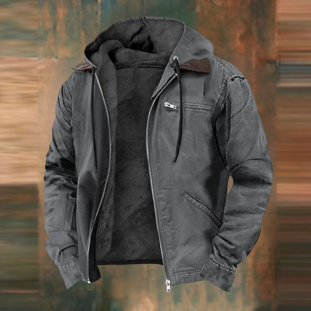 Hayes™ – Zipper Hooded Jacket for Everyday Comfort