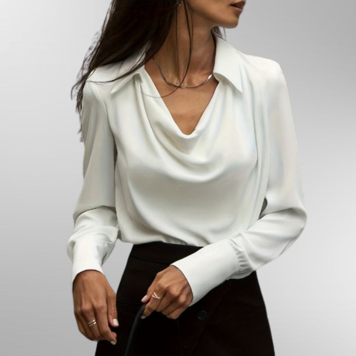 Victoria | Chic Satin Blouse
