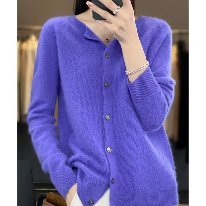 Victoria | Women's Crew-Neck Knitted Jumper in Pure Merino Wool
