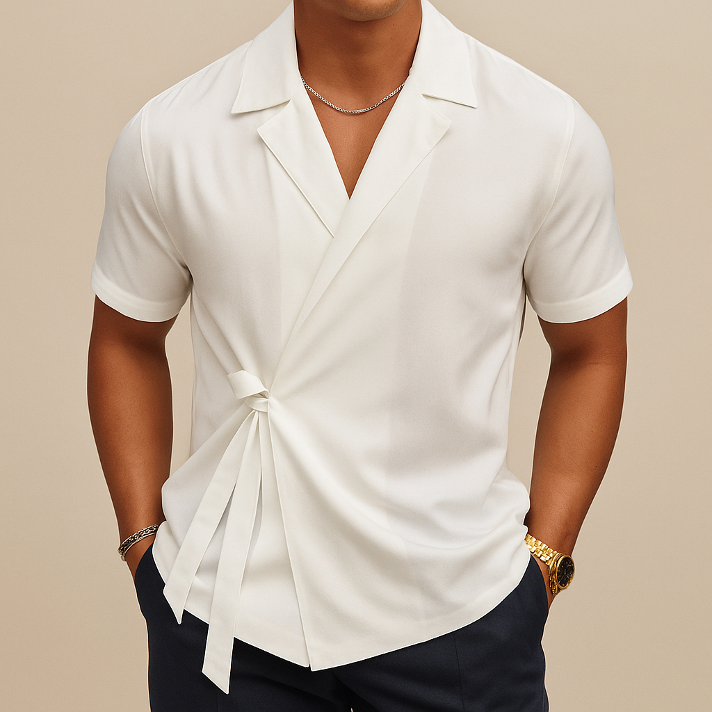 Vittorio Short Sleeve Wrap Shirt
