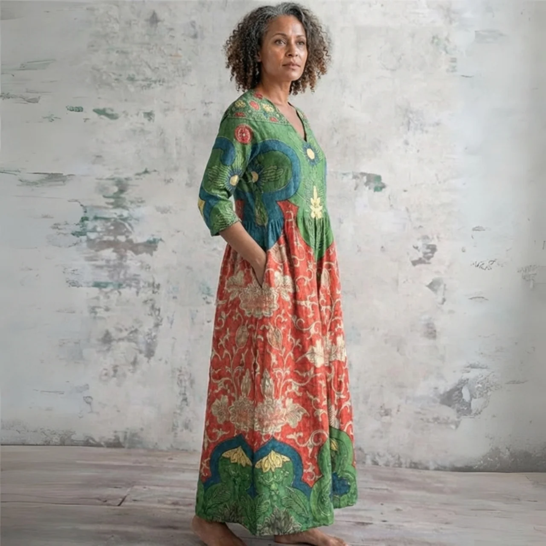 Judith | Vintage Floral Maxi Dress