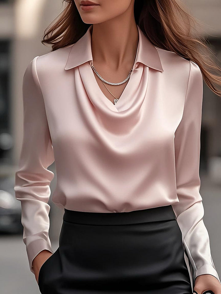 Ivy | Chic Draped Neck Blouse