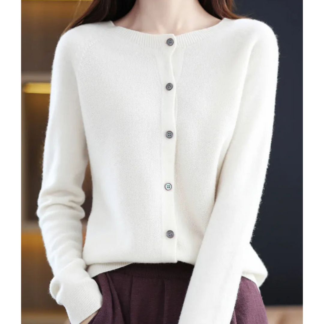 Victoria | Women's Crew-Neck Knitted Jumper in Pure Merino Wool