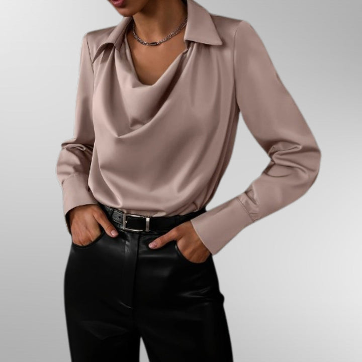 Victoria | Chic Satin Blouse