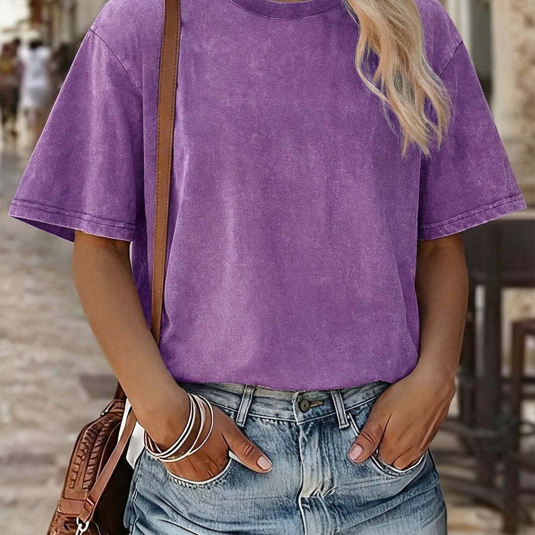 Emma™ Loose Fit Cotton T-Shirt – Soft & Breathable
