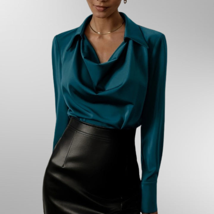 Victoria | Chic Satin Blouse