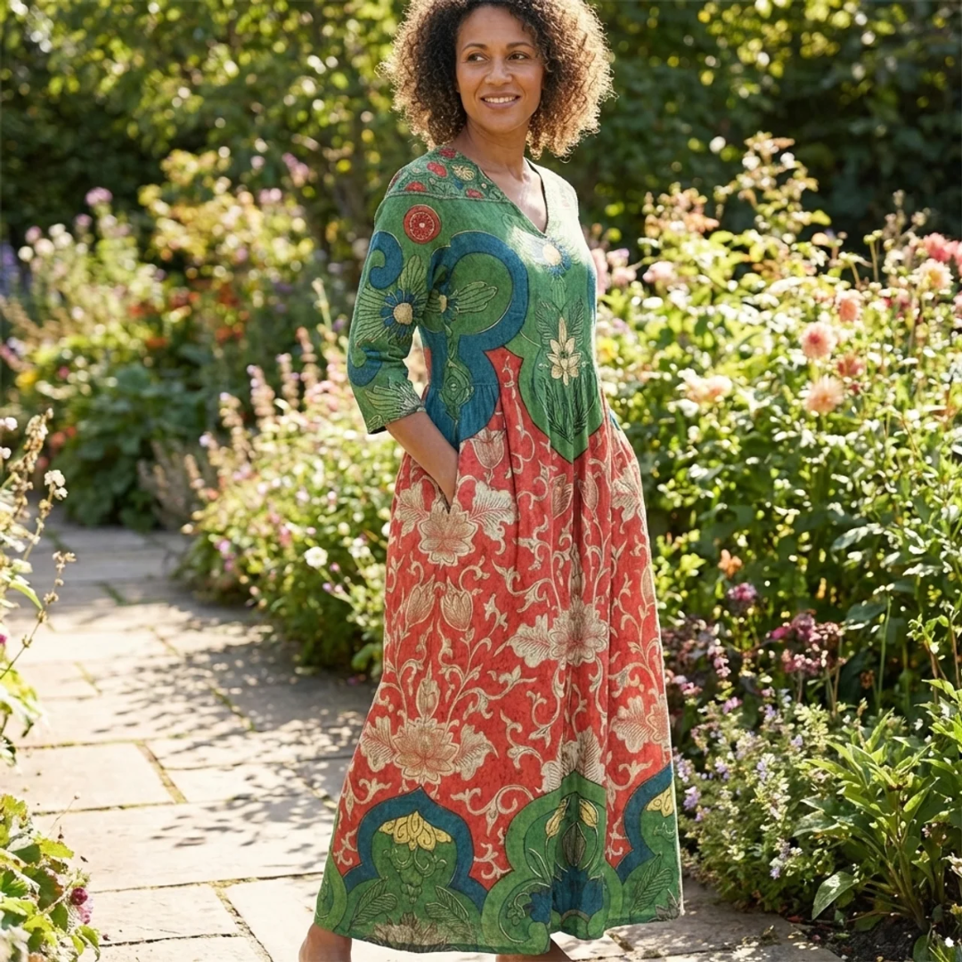 Judith | Vintage Floral Maxi Dress