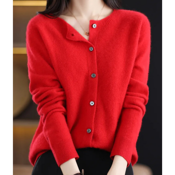 Victoria | Women's Crew-Neck Knitted Jumper in Pure Merino Wool