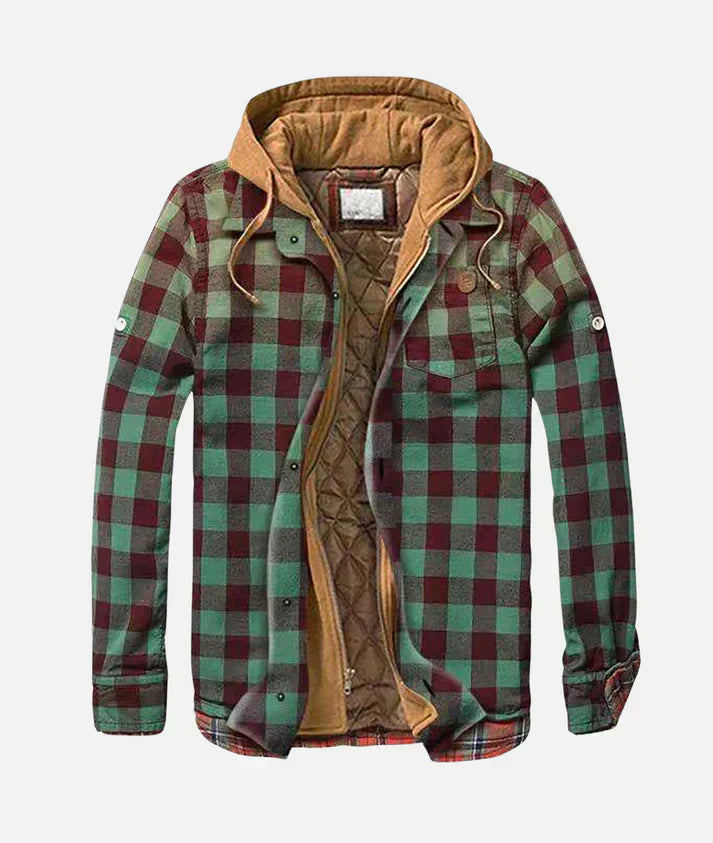 Rhys™ – Bold Patchwork Plaid Jacket for Effortless Urban Cool
