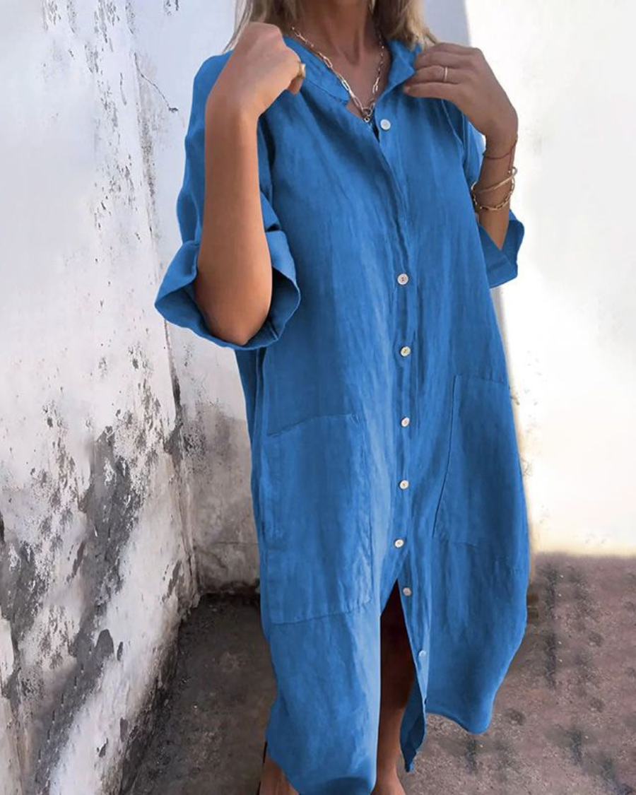 Amelie | Relaxed Loose Fit Midi Dress