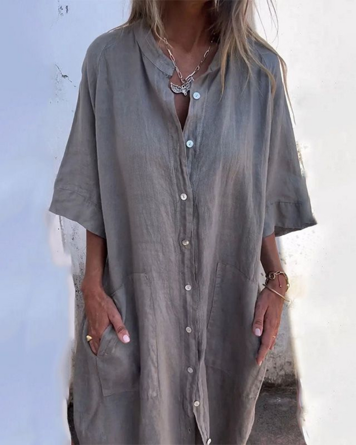 Amelie | Relaxed Loose Fit Midi Dress