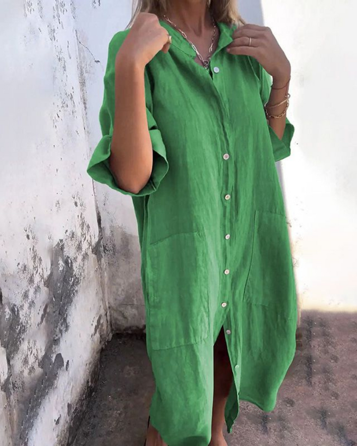 Amelie | Relaxed Loose Fit Midi Dress