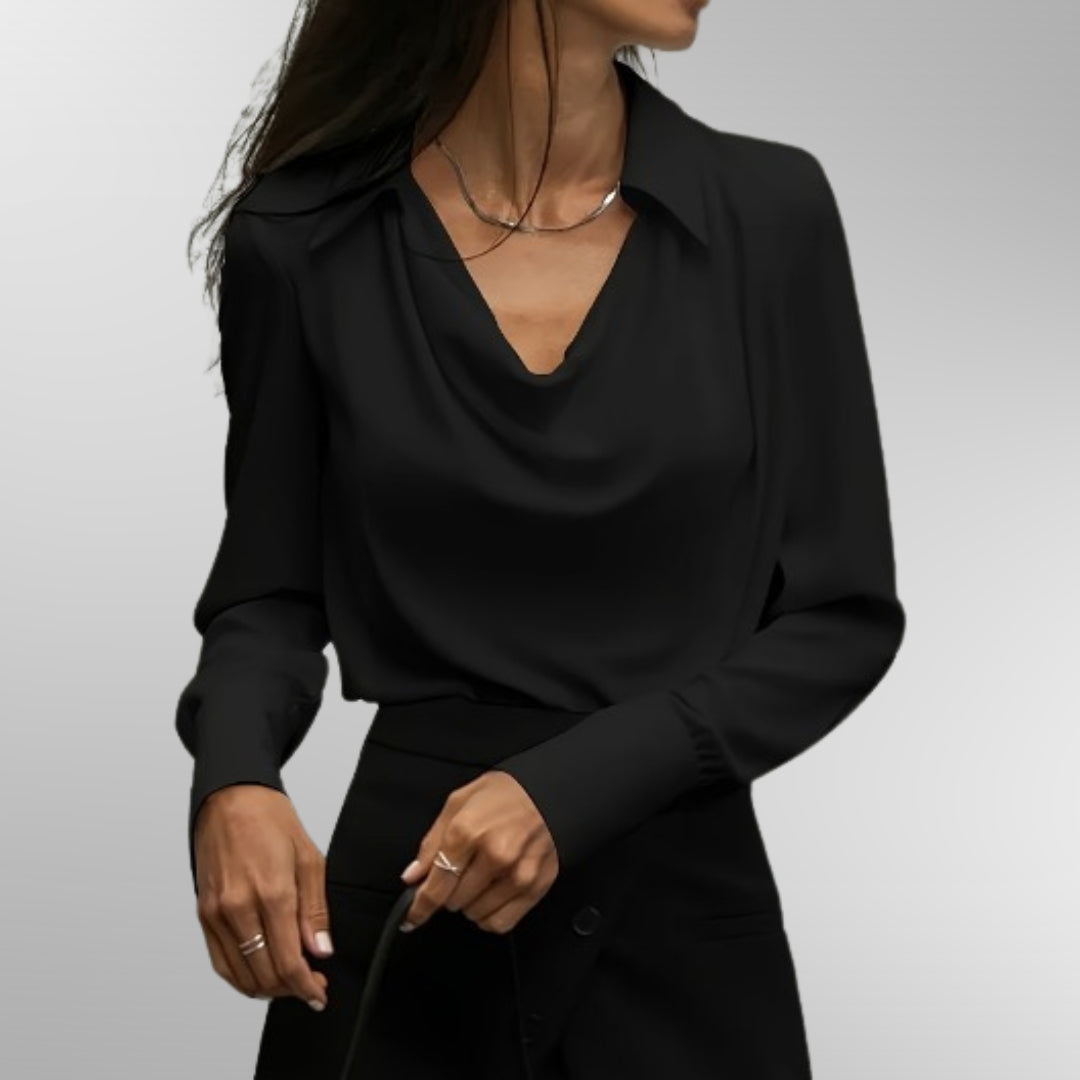 Victoria | Chic Satin Blouse