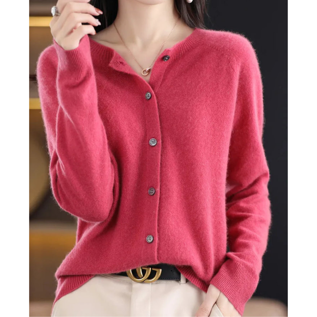 Victoria | Women's Crew-Neck Knitted Jumper in Pure Merino Wool