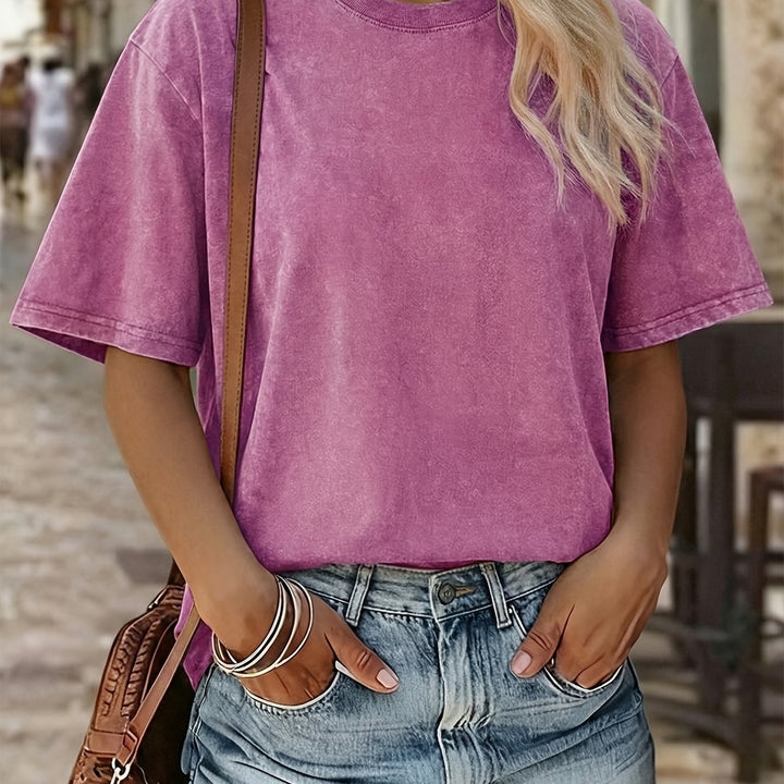 Emma™ Loose Fit Cotton T-Shirt – Soft & Breathable