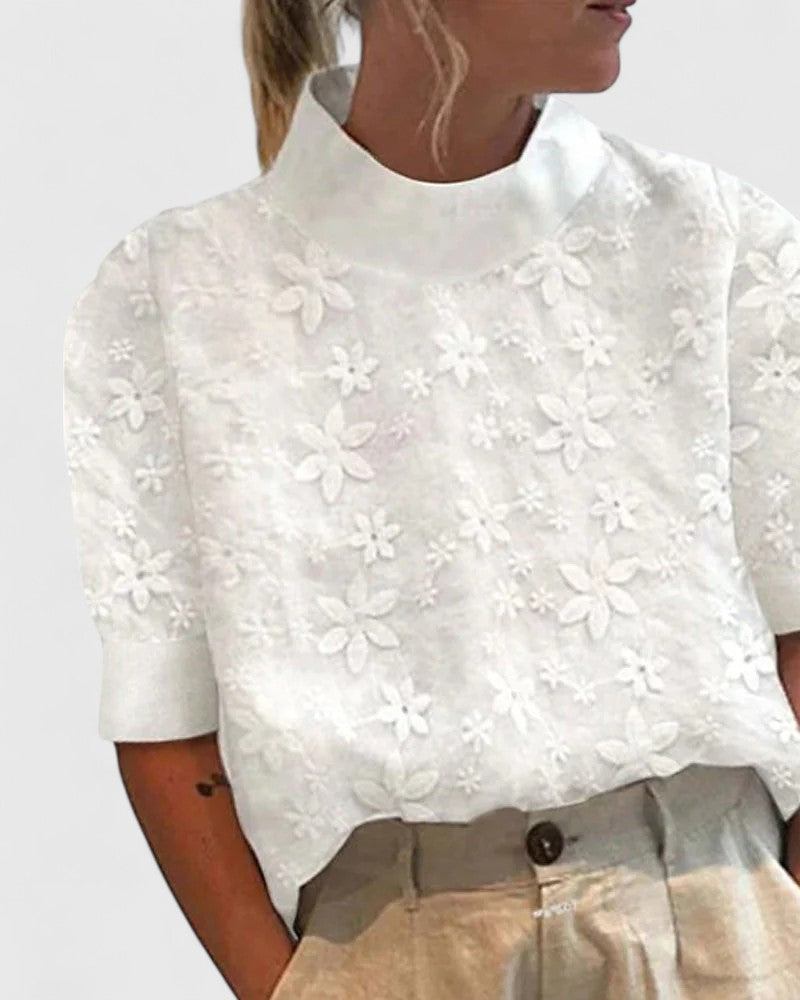 CIDEEMA | Chic Stand Collar Blouse