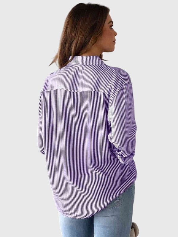 Victoria | Collared Shirt with Neck Detail