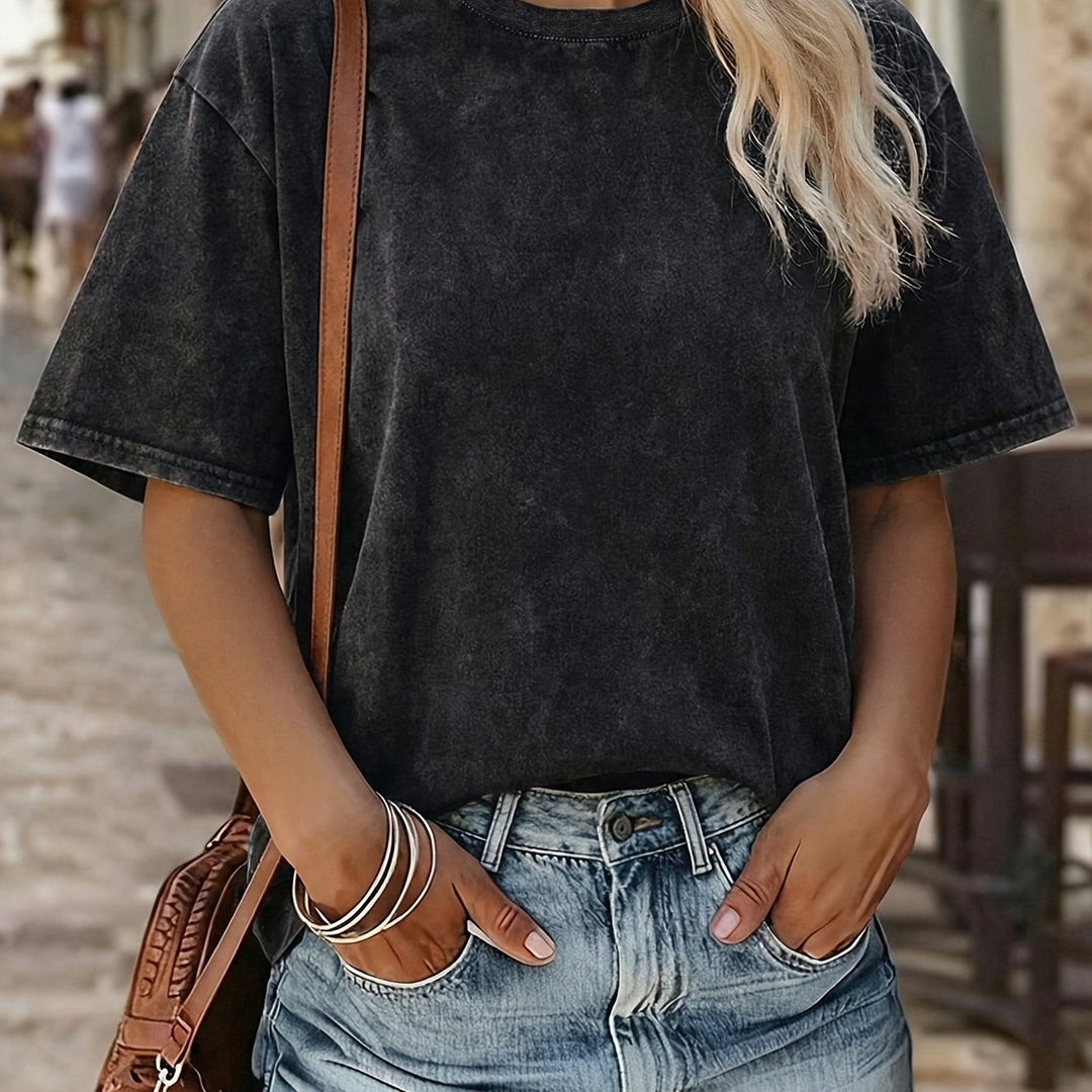 Emma™ Loose Fit Cotton T-Shirt – Soft & Breathable