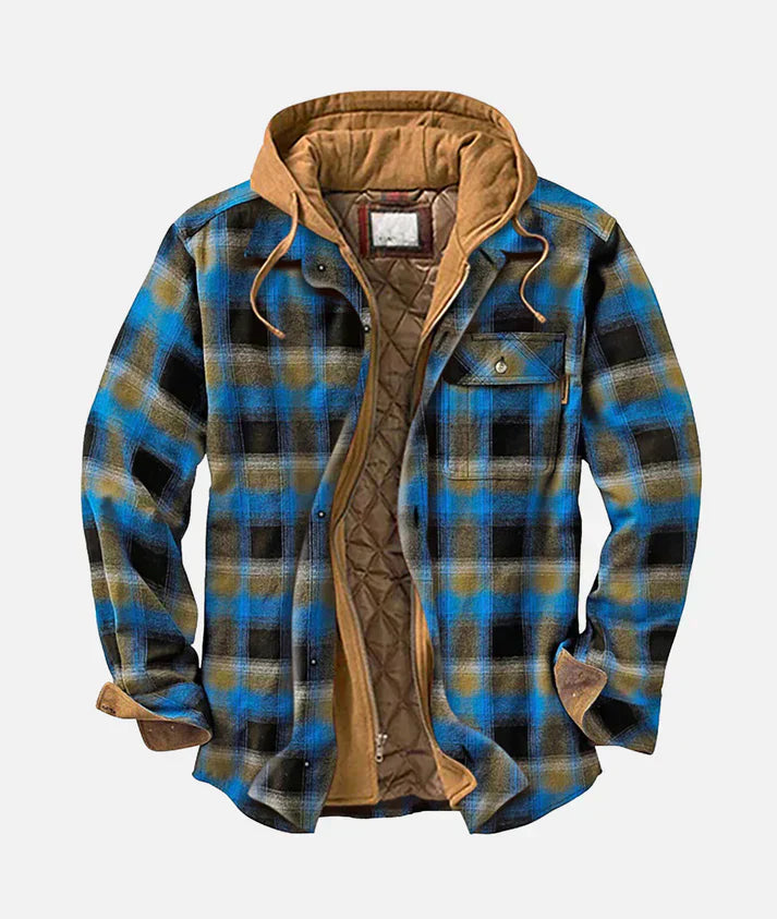 Rhys™ – Bold Patchwork Plaid Jacket for Effortless Urban Cool