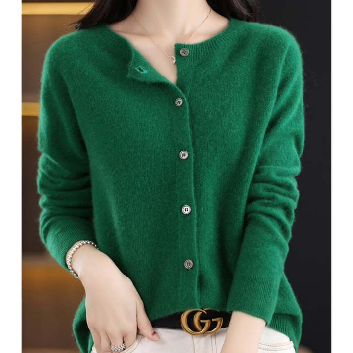Victoria | Women's Crew-Neck Knitted Jumper in Pure Merino Wool