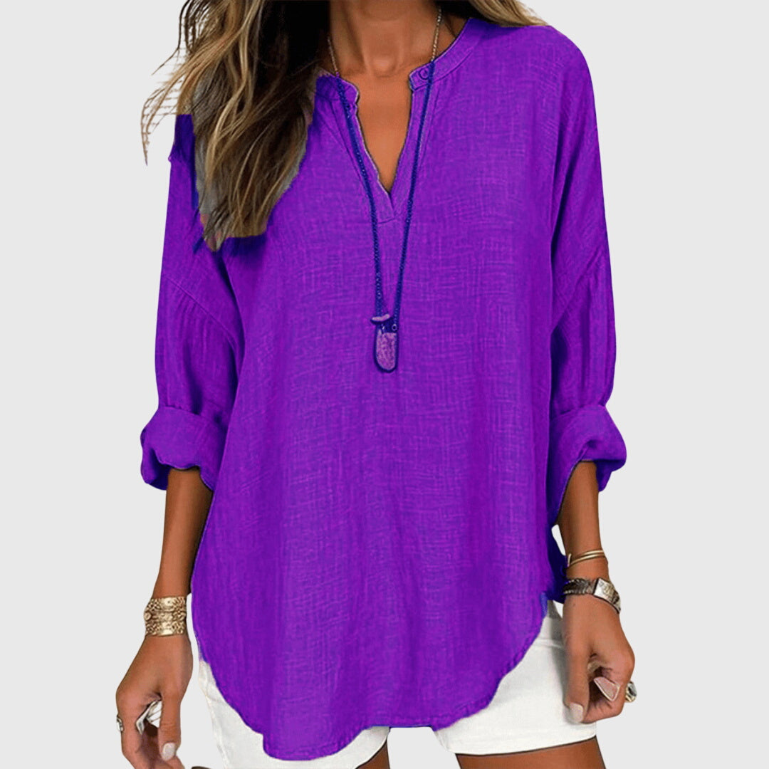 Victoria | Elegant Flowing Beach Shirt