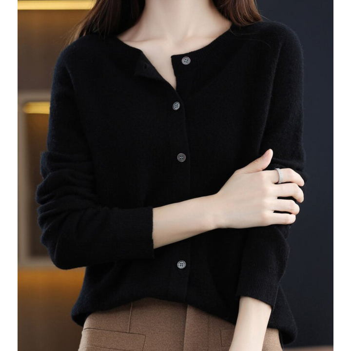 Victoria | Women's Crew-Neck Knitted Jumper in Pure Merino Wool