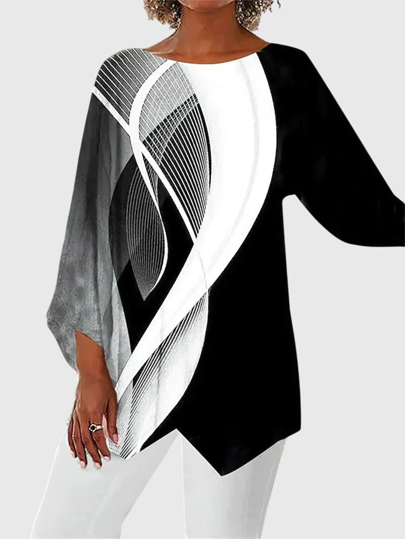 Victoria | Chic Crew Neck Blouse