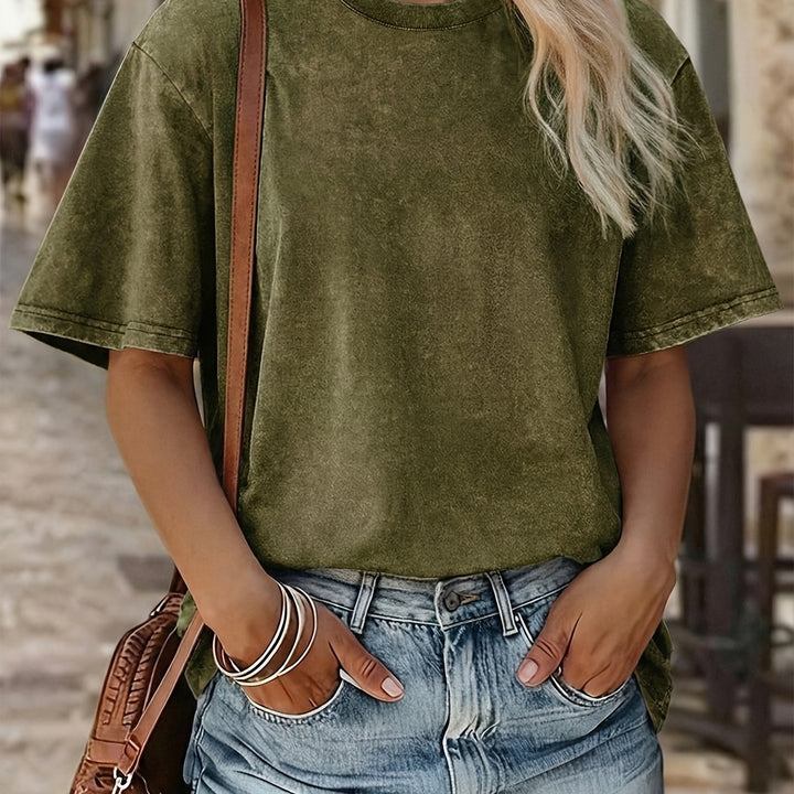 Emma™ Loose Fit Cotton T-Shirt – Soft & Breathable