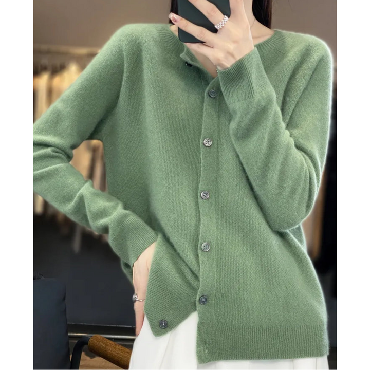 Victoria | Women's Crew-Neck Knitted Jumper in Pure Merino Wool