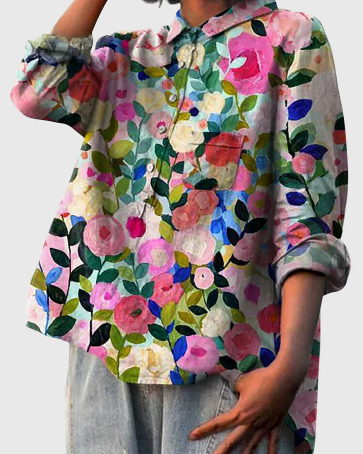 Victoria | Blossom Pattern Blouse
