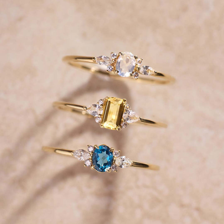 Lioravelle | Violet Diamond Ring 18k Gold