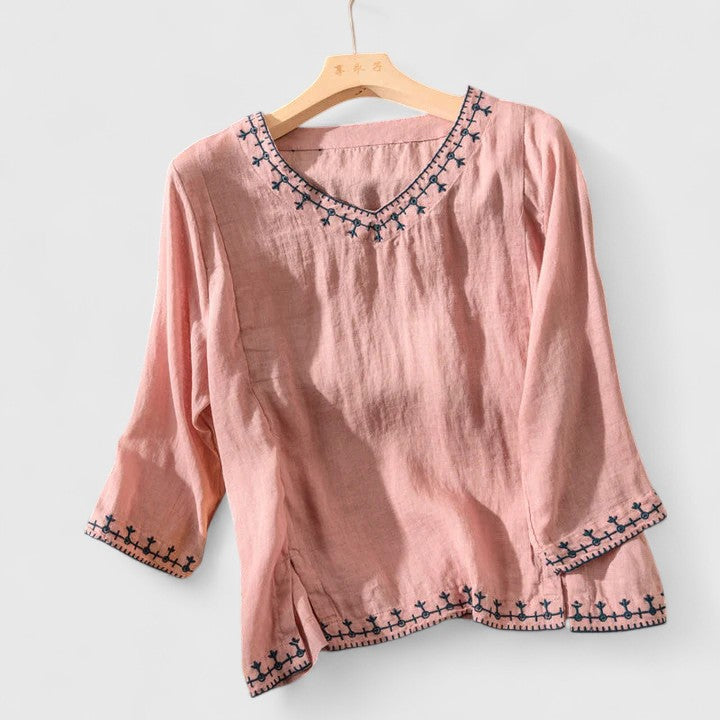 Victoria | Sophisticated V-Neck Top