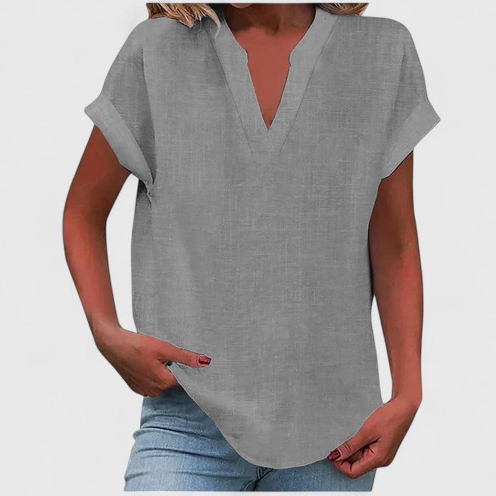 Victoria | Cozy V-Neck Top
