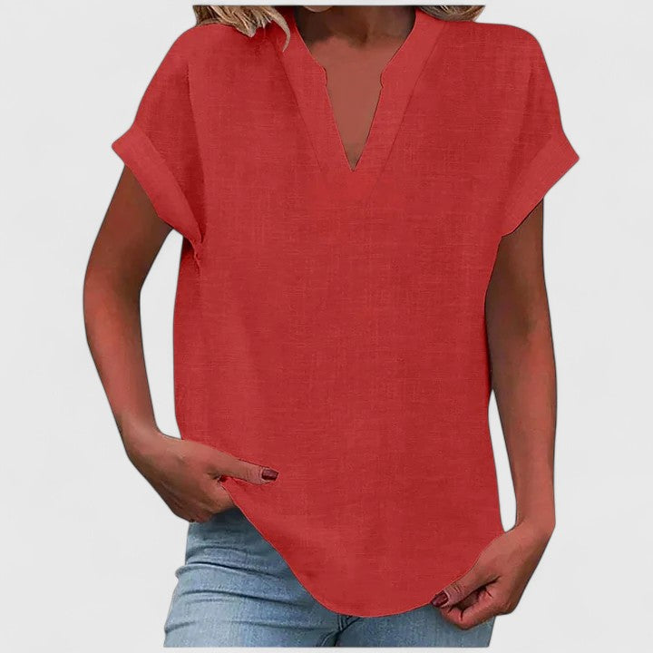 Victoria | Cozy V-Neck Top