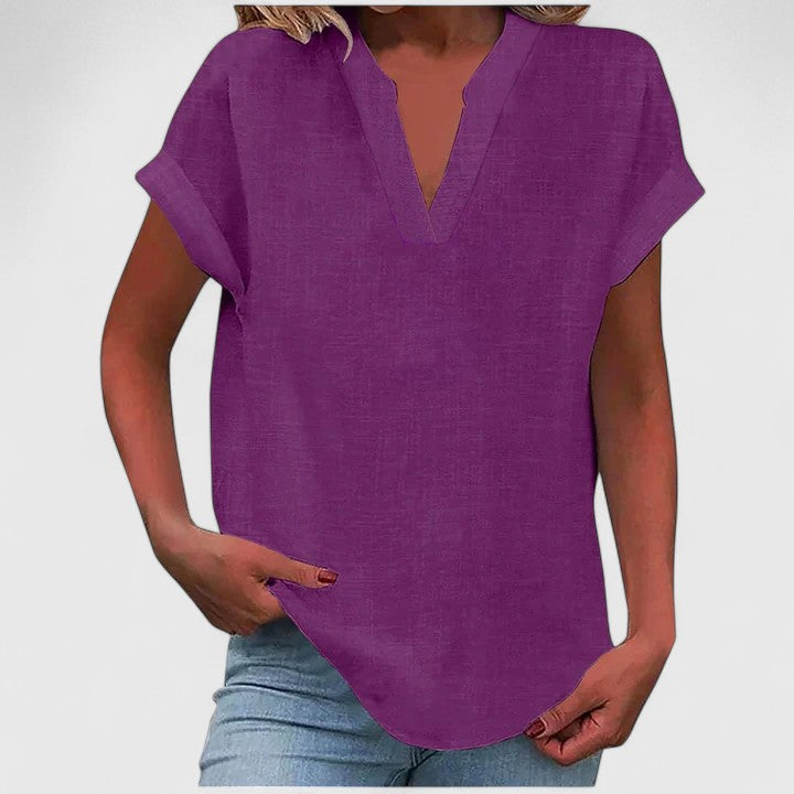 Victoria | Cozy V-Neck Top