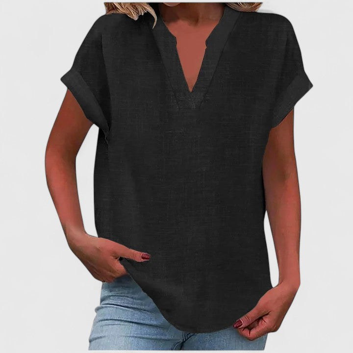 Victoria | Cozy V-Neck Top