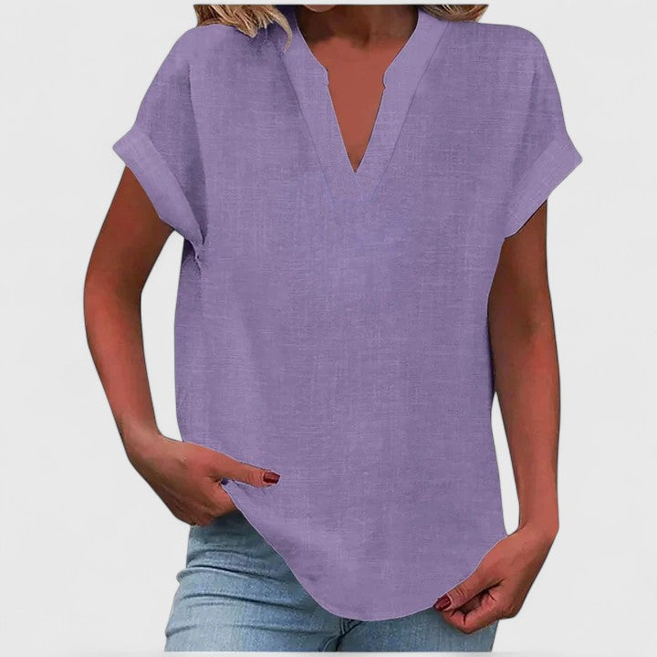 Victoria | Cozy V-Neck Top